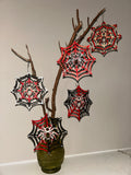 The Midnight & Crimson Spider Web - Set of 5