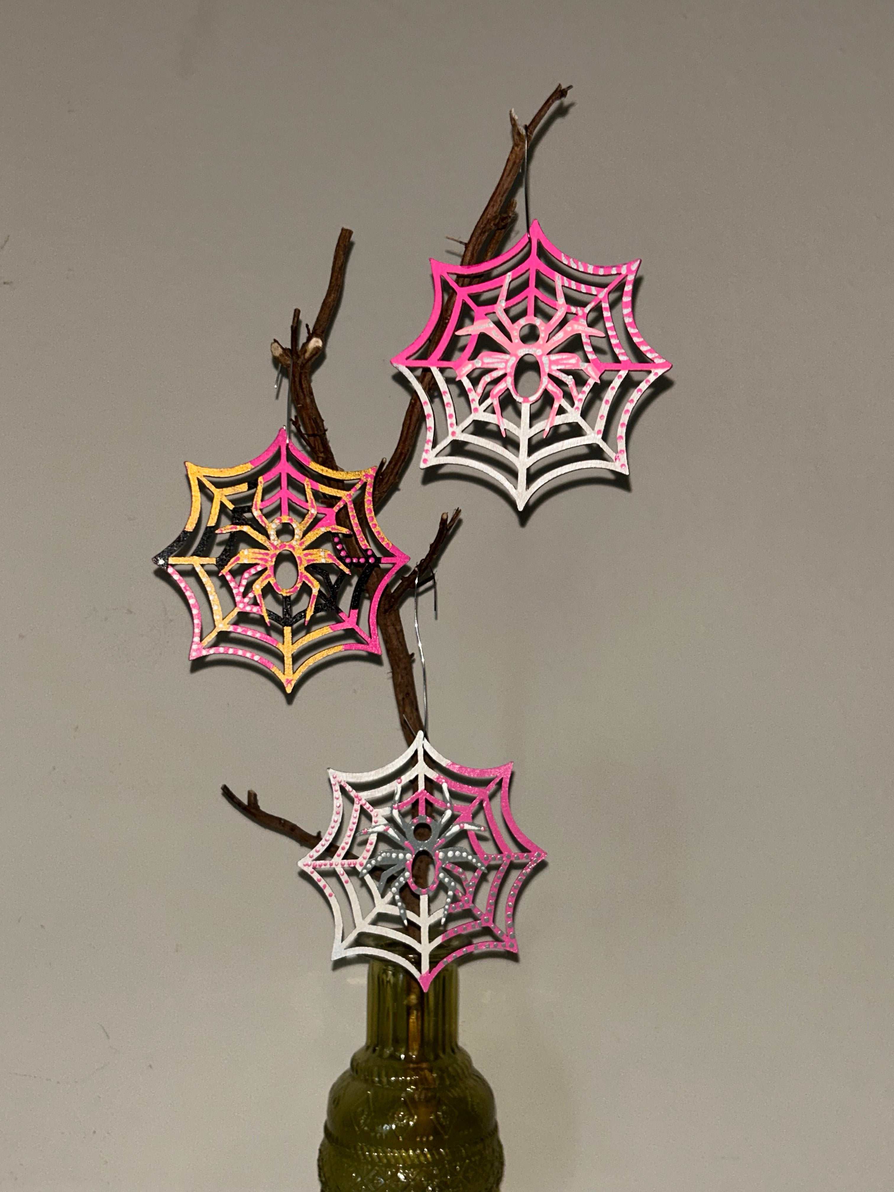 The Pink Loom Spider Trio - set of 3