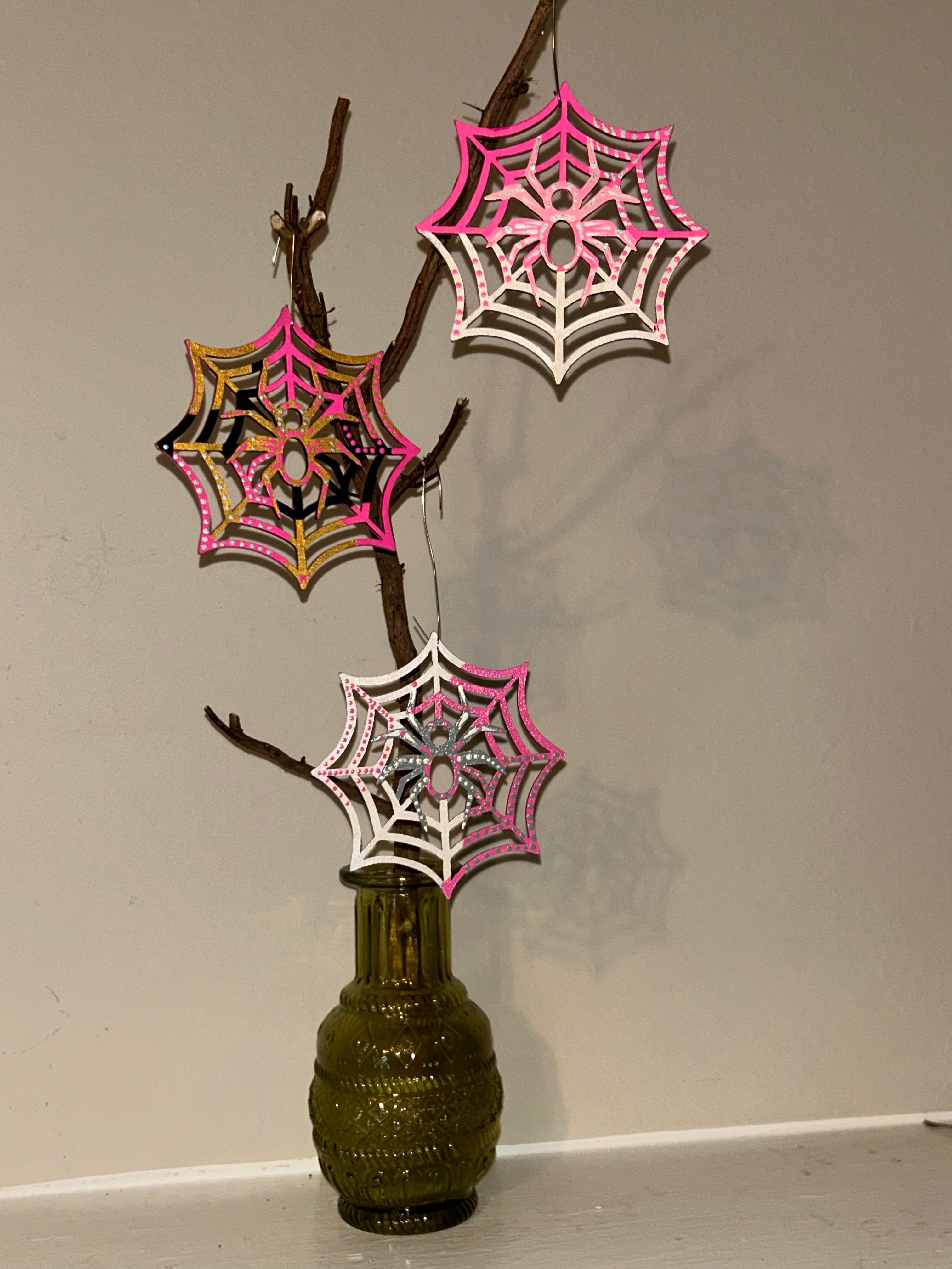 The Pink Loom Spider Trio - set of 3