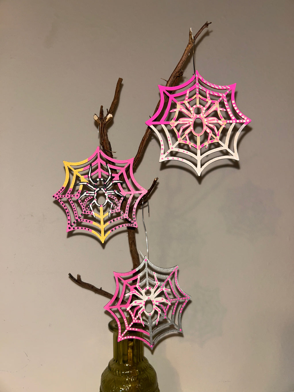 The Pink Loom Spider Trio - set of 3