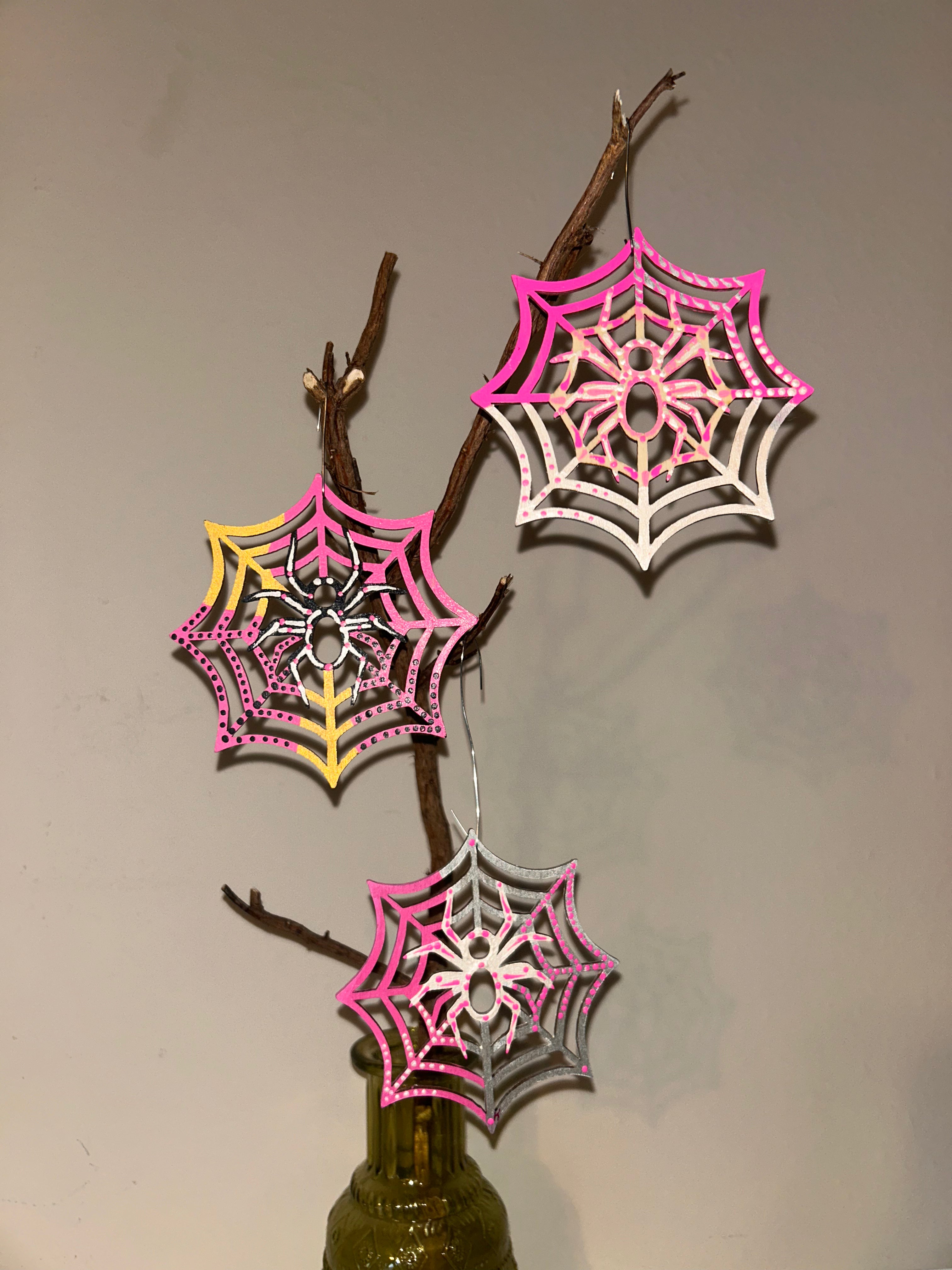 The Pink Loom Spider Trio - set of 3