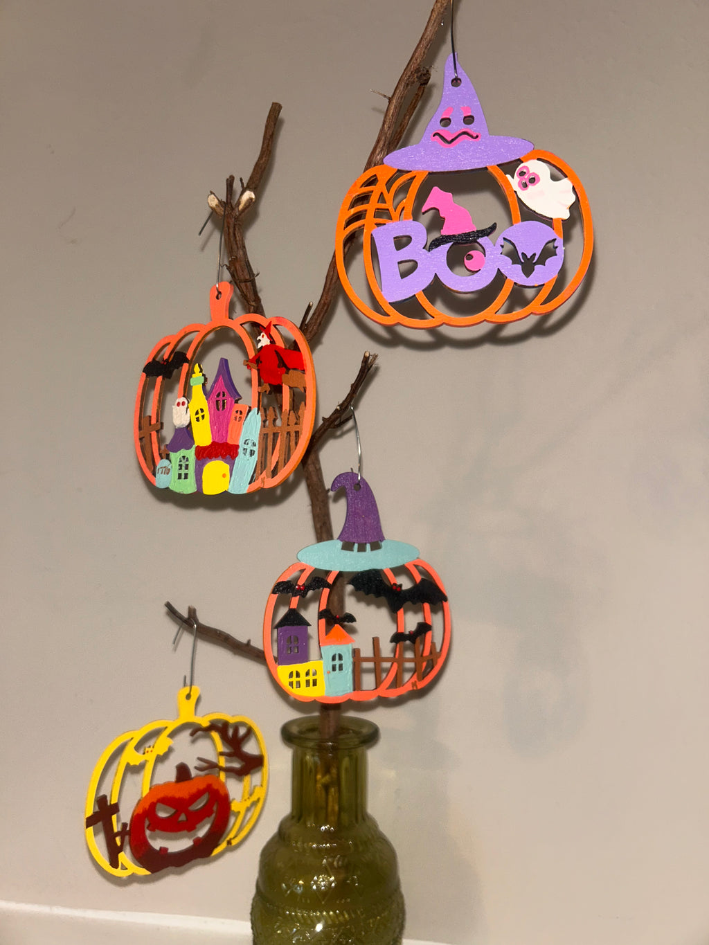 Spooky Season Pumpkin Set - set of 4
