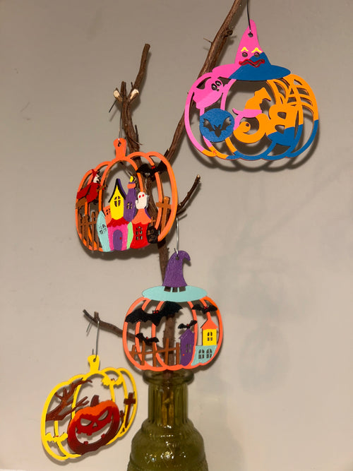 Spooky Season Pumpkin Set - set of 4