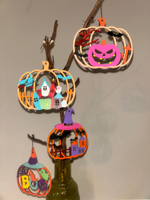 Happy Haunts Pumpkin Set- Set of 4