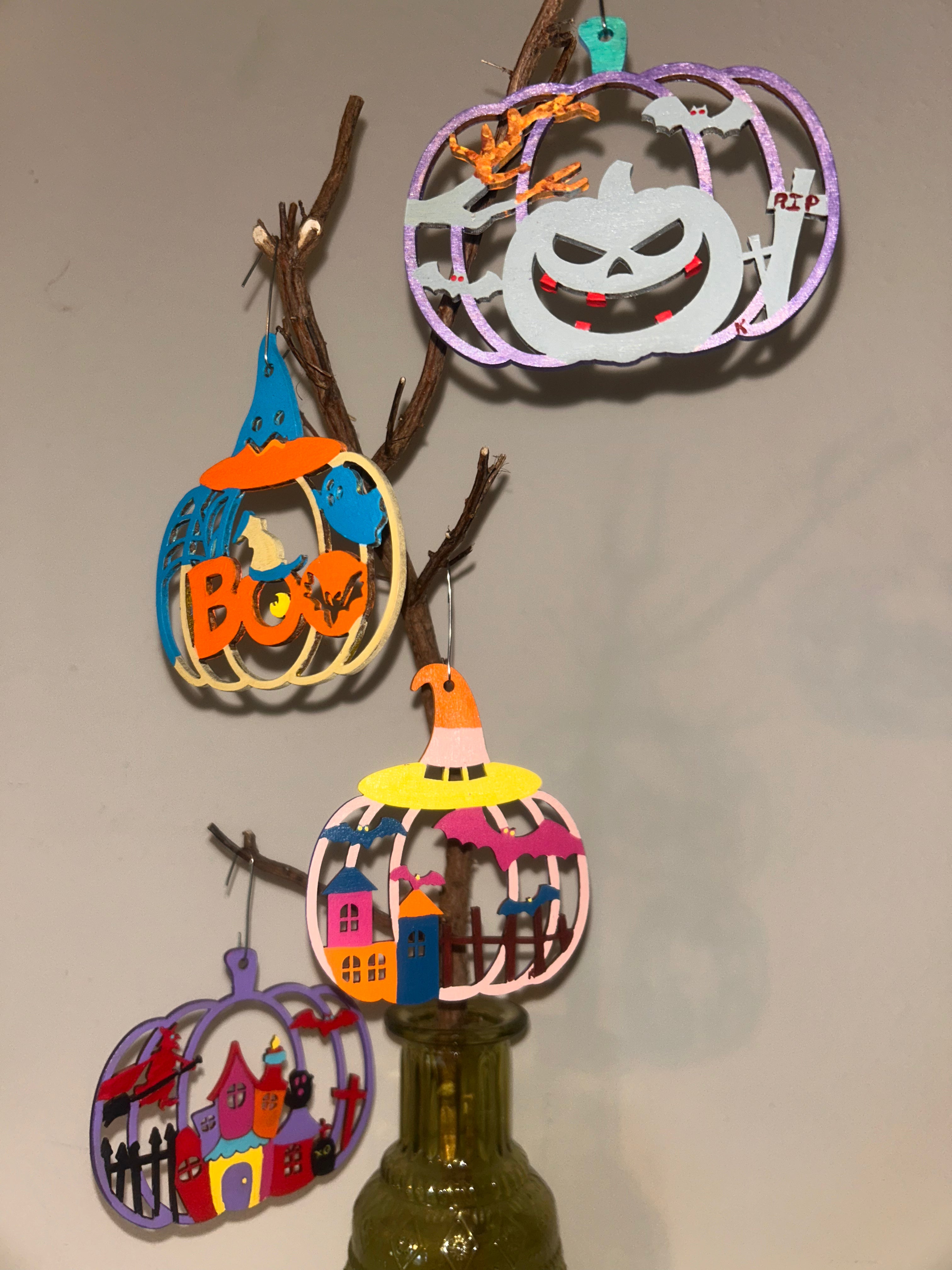 Pumpkin Patch Garden - set of 4