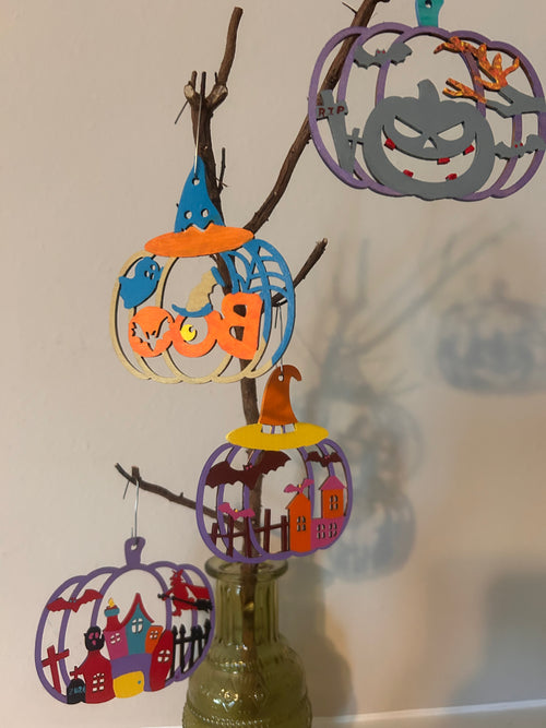 Pumpkin Patch Garden - set of 4