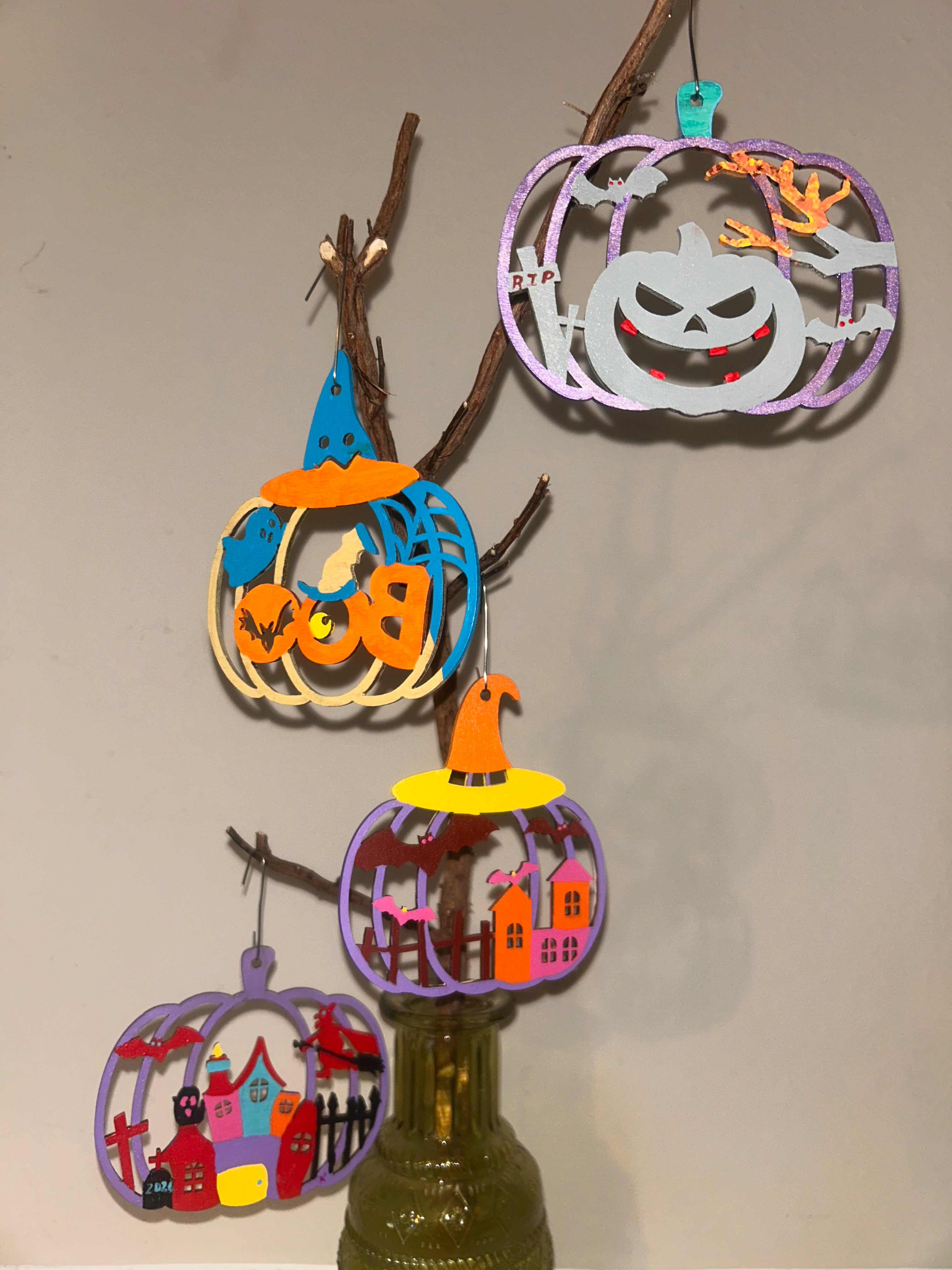 Pumpkin Patch Garden - set of 4