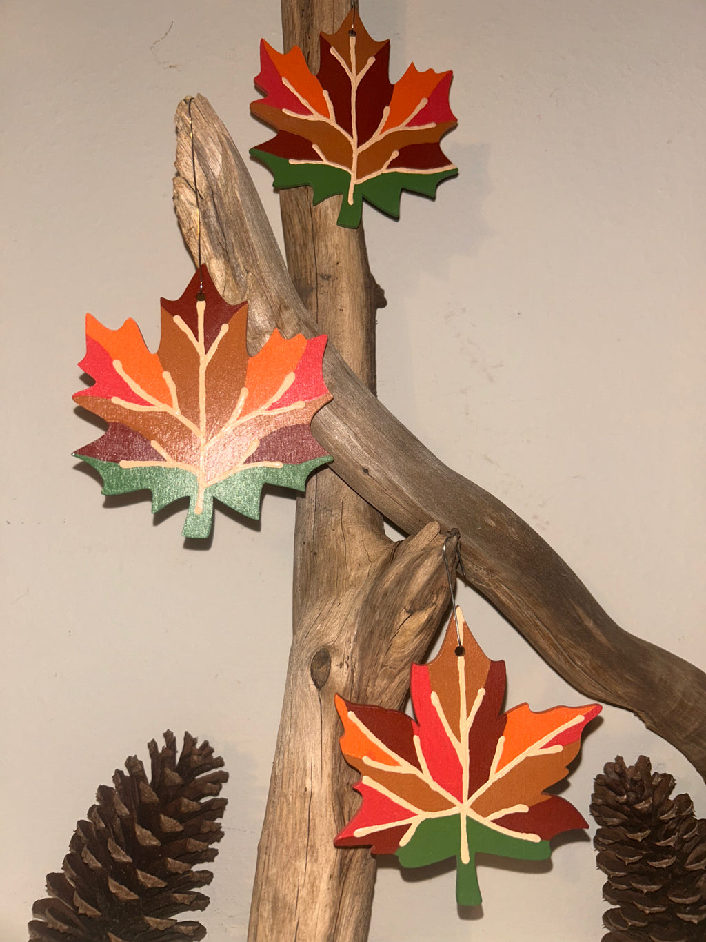 Classic Harvest Maple Leaves - set of 3