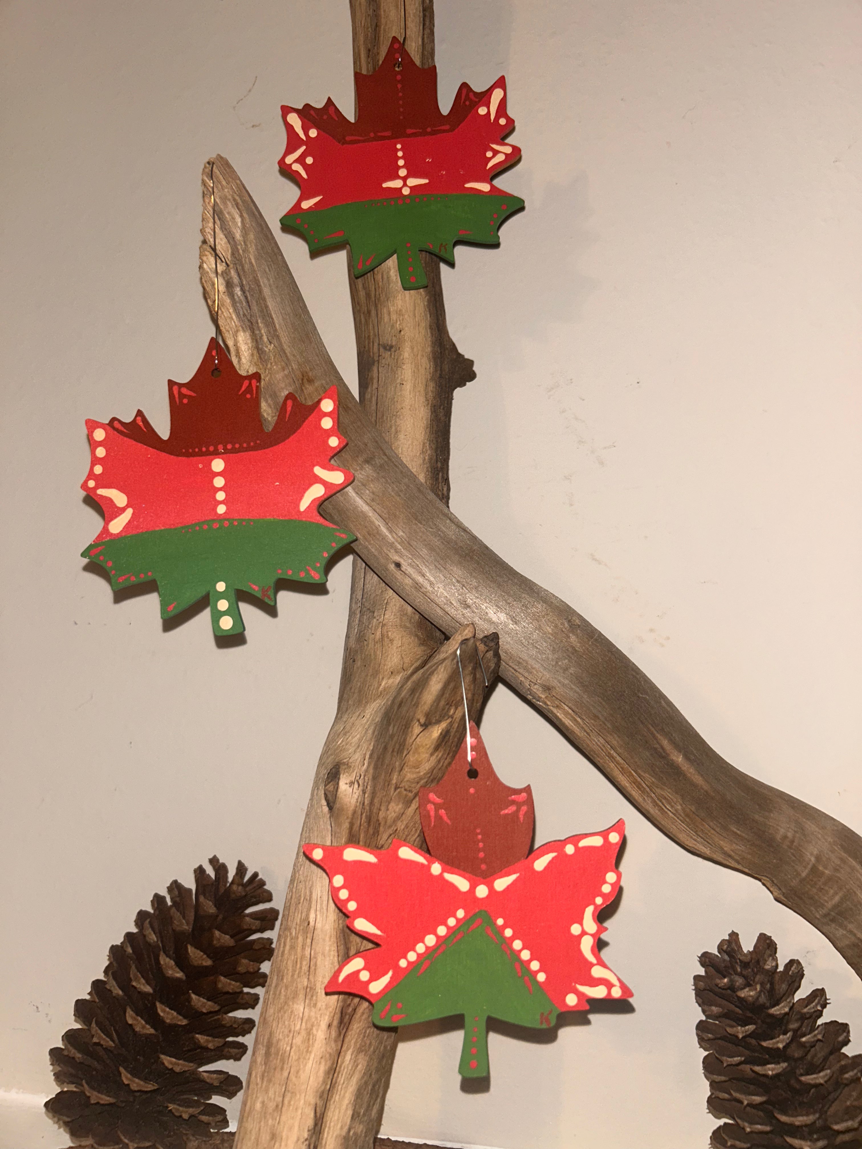 Classic Harvest Maple Leaves - set of 3