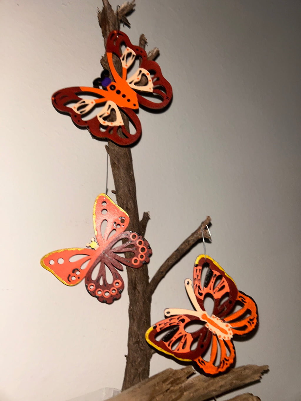 Boho Monarch Butterfly Trio - set of 3