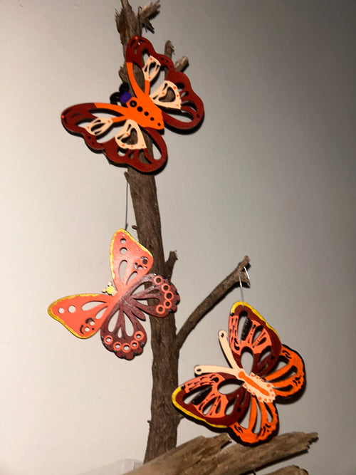 Boho Monarch Butterfly Trio - set of 3