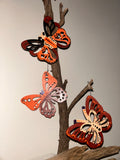 Boho Monarch Butterfly Trio - set of 3